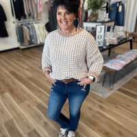 Cece Two Tone Sweater