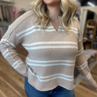 Ryleigh Striped Knit Sweater