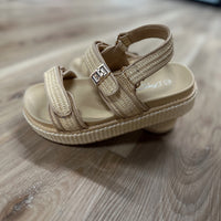 Raffia Wedge Sandals