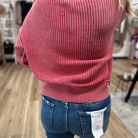 Reagan Acid Wash Knit Sweater