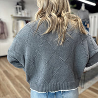 Amelia Diamond Knit Sweater