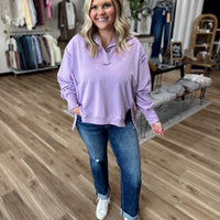 Khloe Henley Sweatshirt