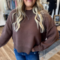 Hollynn Wide Neck Drop Shoulder Sweater