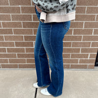 Navey High Rise Boot Cut Denim