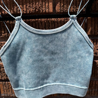 Ribbed Double Strap Brami