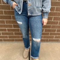 Sydney Crop High Rise Girlfriend Jean