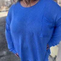 Curvy Pierce Knit Sweater