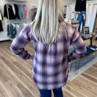 Elena Fringe Plaid Shirt