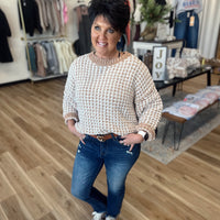 Cece Two Tone Sweater