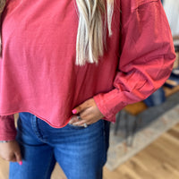 Taylor Oversized Crop Tee