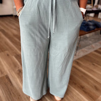 Alexus Washed Cropped Flare Pants