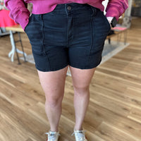 Mona Utility Pocket Denim Shorts
