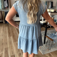 Taylor Short Sleeve Denim Dress