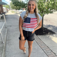 Sleeveless Flag Sweater