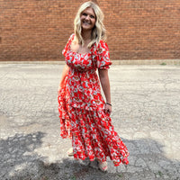 Capri Coral Floral Dress