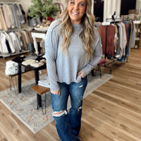 Mandi Ribbed Sweater Top