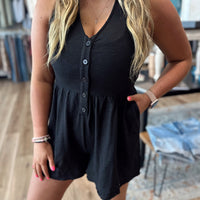 Hallie Halter Ruffled Romper
