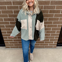 Vintage Sweater Pocket Shacket