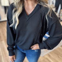 Kassi Relaxed Ribbed Hoodie