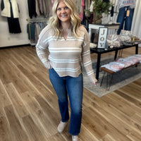 Bostyn High Rise Crop Straight Jean