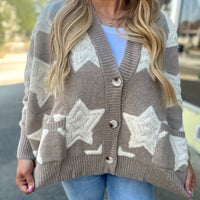 Patched Star Cardigan