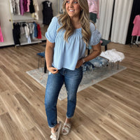 Paisley Puff Sleeve Top