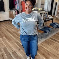 Acid Wash Football Long Sleeve