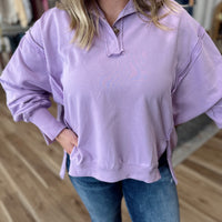 Khloe Henley Sweatshirt