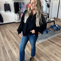 Brinley Black Half Zip