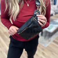 On The Go Checkered Bum Bag