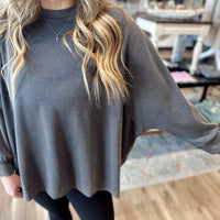 Navy Oversized Top