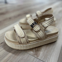 Raffia Wedge Sandals