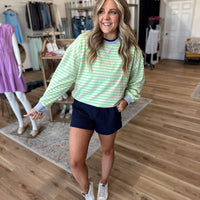 Monroe Striped Crewneck