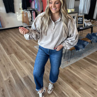 Cady Button Up Collared Pullover