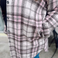 Curvy Piper Pink Shacket