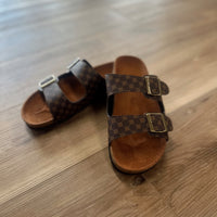 Geo Buckle Sandal