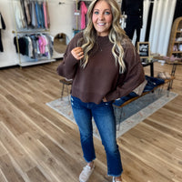 Hollynn Wide Neck Drop Shoulder Sweater