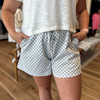Madi Checkered Knit Shorts