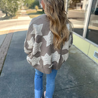 Patched Star Cardigan