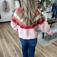 Jess Striped Chunky Knit Sweater