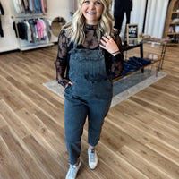 Tara Washed Relaxed Overalls
