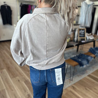 Cady Button Up Collared Pullover