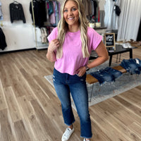 Blakley Dark Wash Cropped Denim