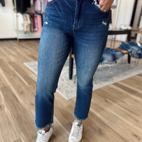 Blakley Dark Wash Cropped Denim