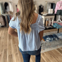 Paisley Puff Sleeve Top