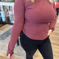 Winnie Mineral Washed Ribbed Top