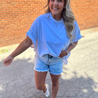 Studded Oversized Top