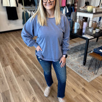 Penny Oversized Washed Long Sleeve