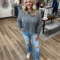 Amelia Diamond Knit Sweater