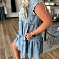 Taylor Short Sleeve Denim Dress